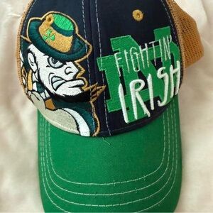 Zephyr Green and Navy Fighting Irish Hat